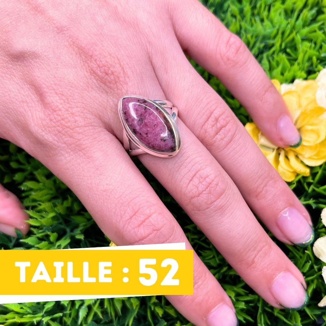 Bague Argent Rhodonite Australienne #1