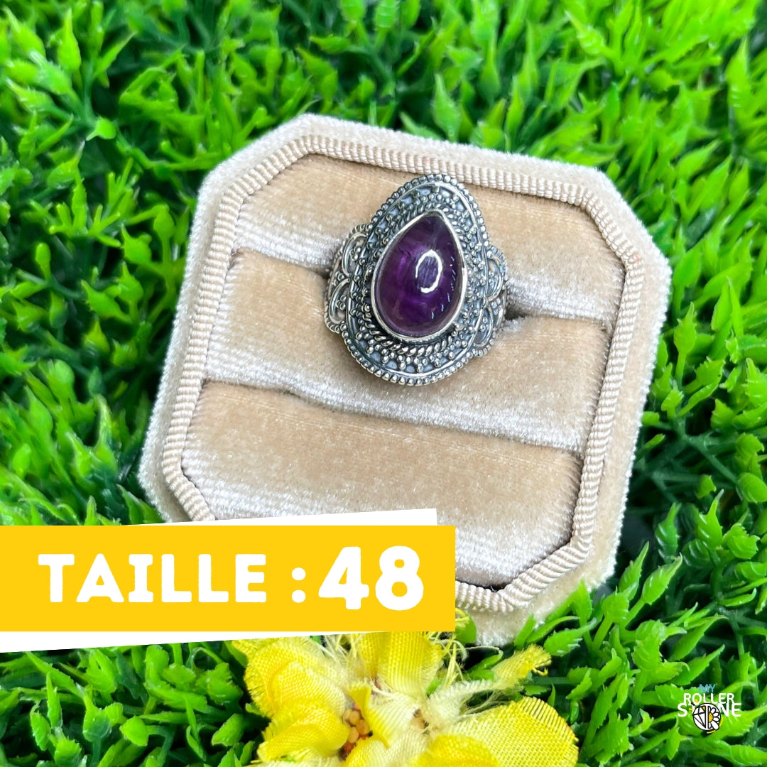 Bague Argent 925 Améthyste #150