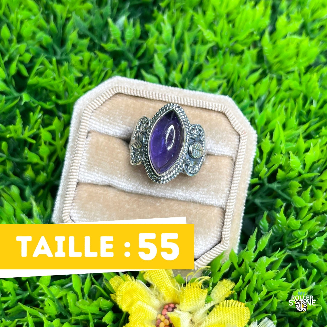 Bague Argent 925 Améthyste #178