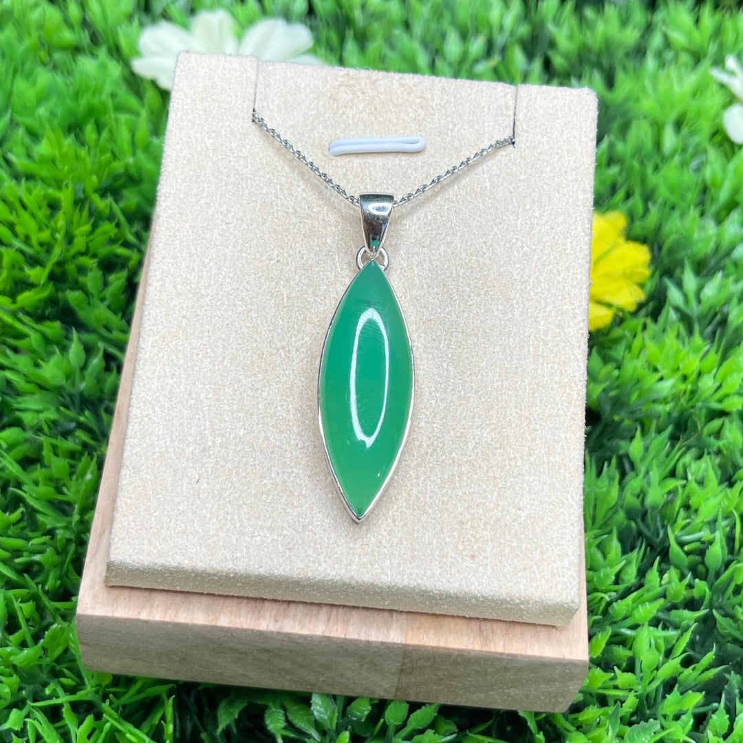 Pendentif Argent 925 Chrysoprase #8