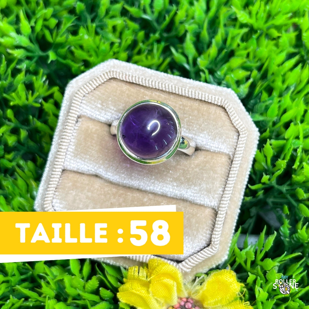 Bague Argent 925 Améthyste #129