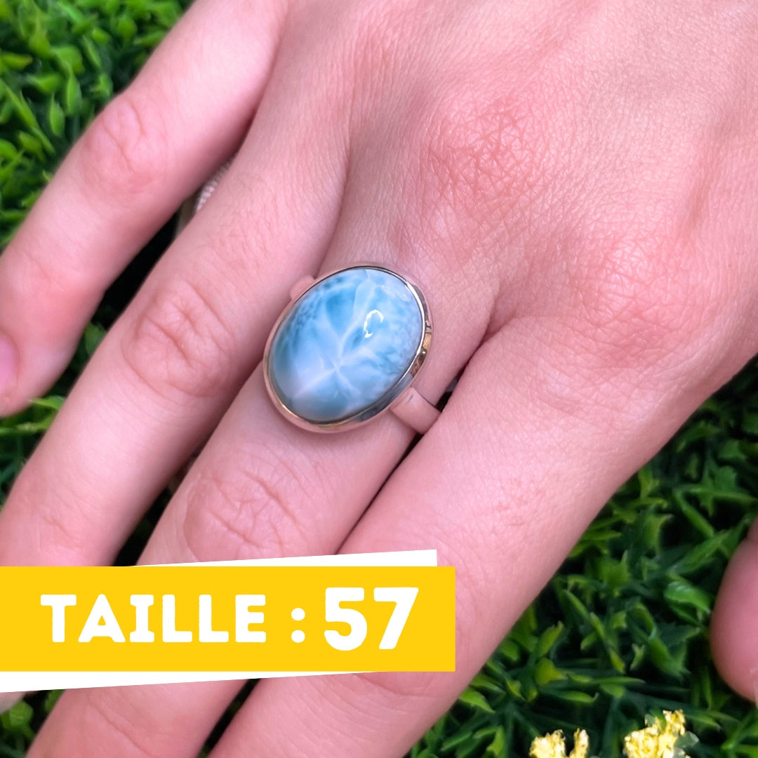 Bague Argent Larimar #77