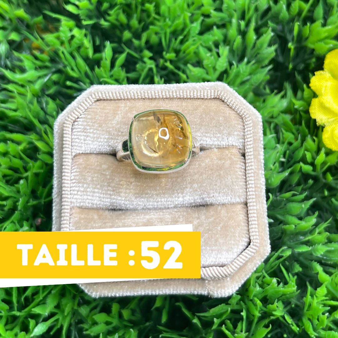 Bague Argent Citrine #47