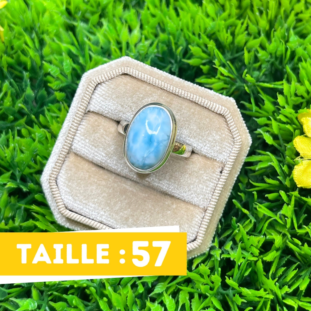 Bague Argent Larimar #108