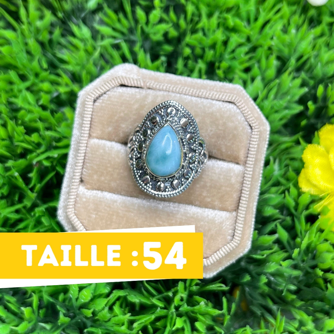 Bague Argent 925 Larimar #16