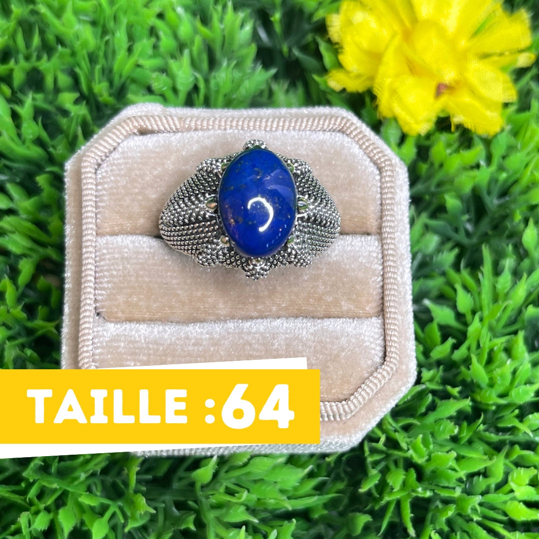 Chevalière Argent Lapis Lazuli Griffe #2