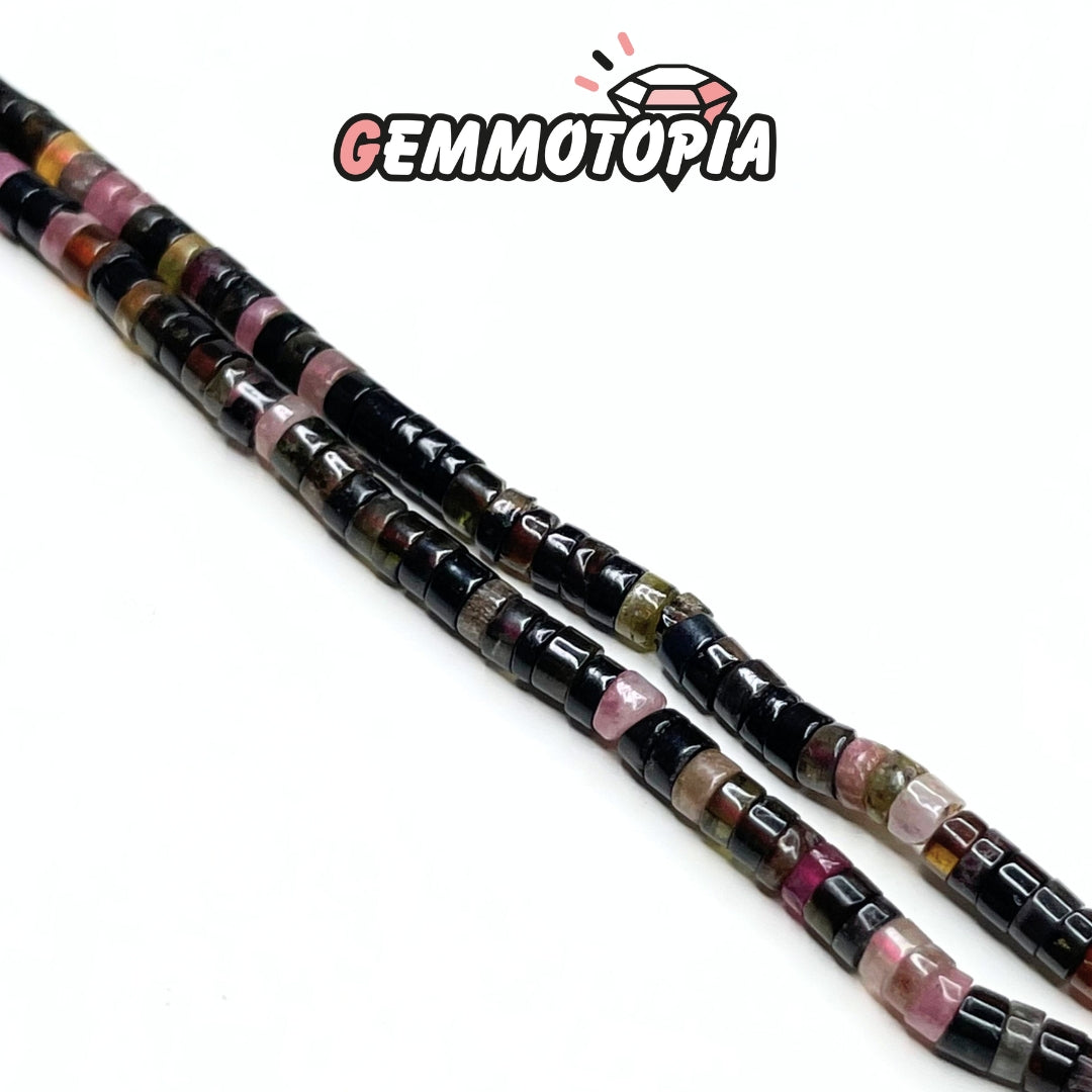 Perle Heishi en Tourmaline Multicolor