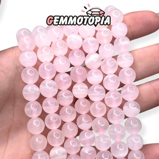 Perle Calcite Rose 5A 8 MM