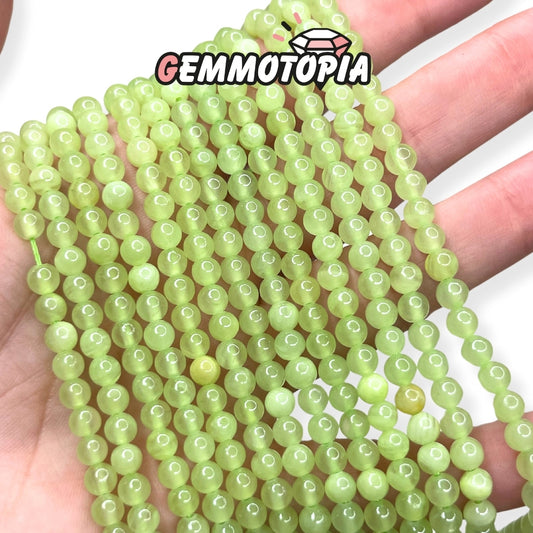 Perle Calcite Verte 3A 4 MM