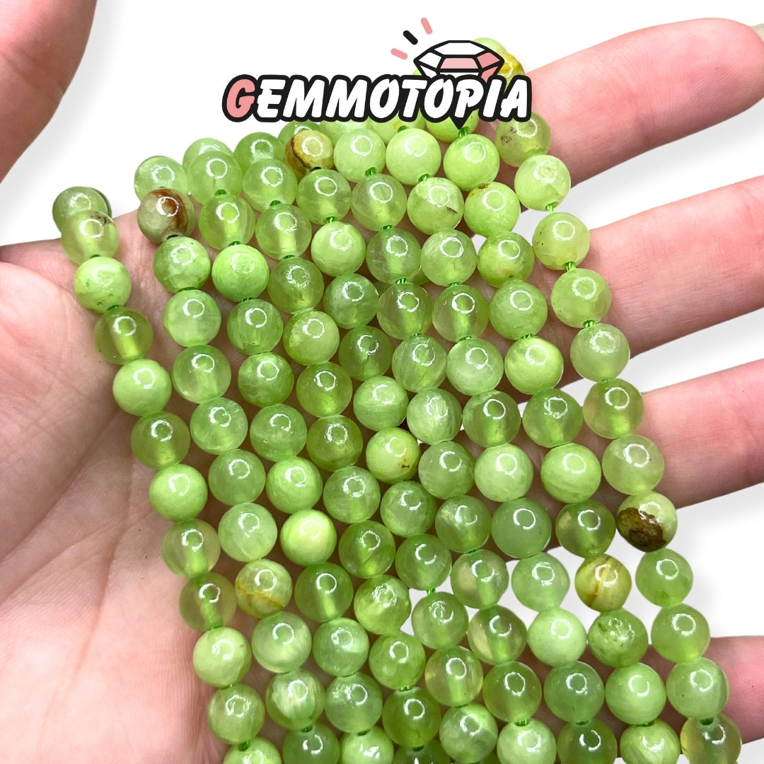 Perle Calcite Verte 3A 6 MM