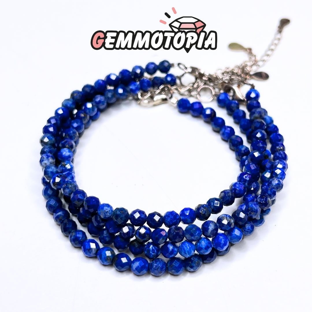 Bracelet Lapis Lazuli Facetté 