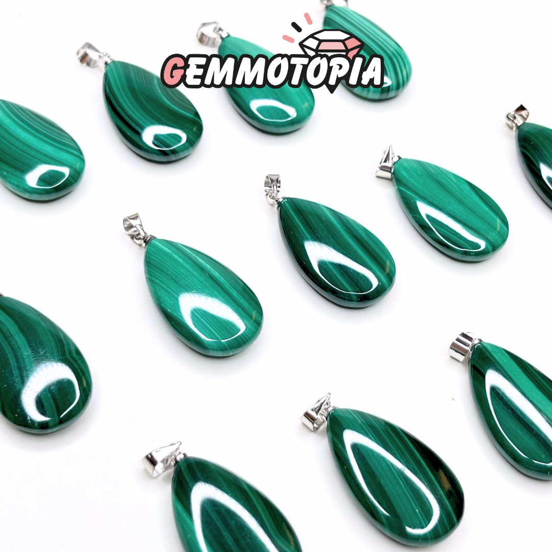 Pendentif Malachite goutte