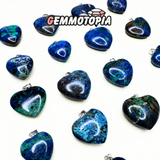 Pendentif Coeur Azurite