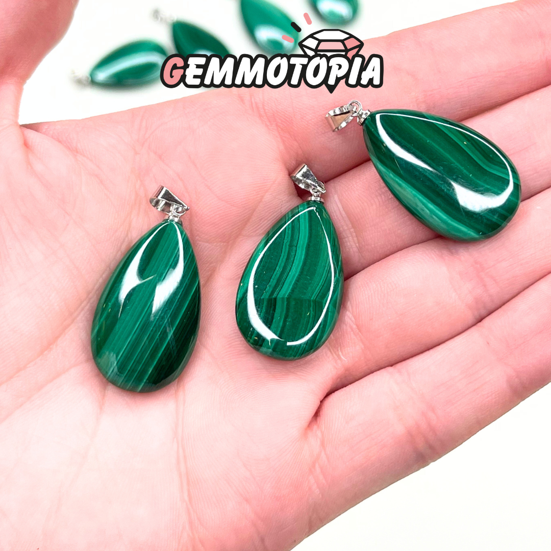 Pendentif Malachite goutte