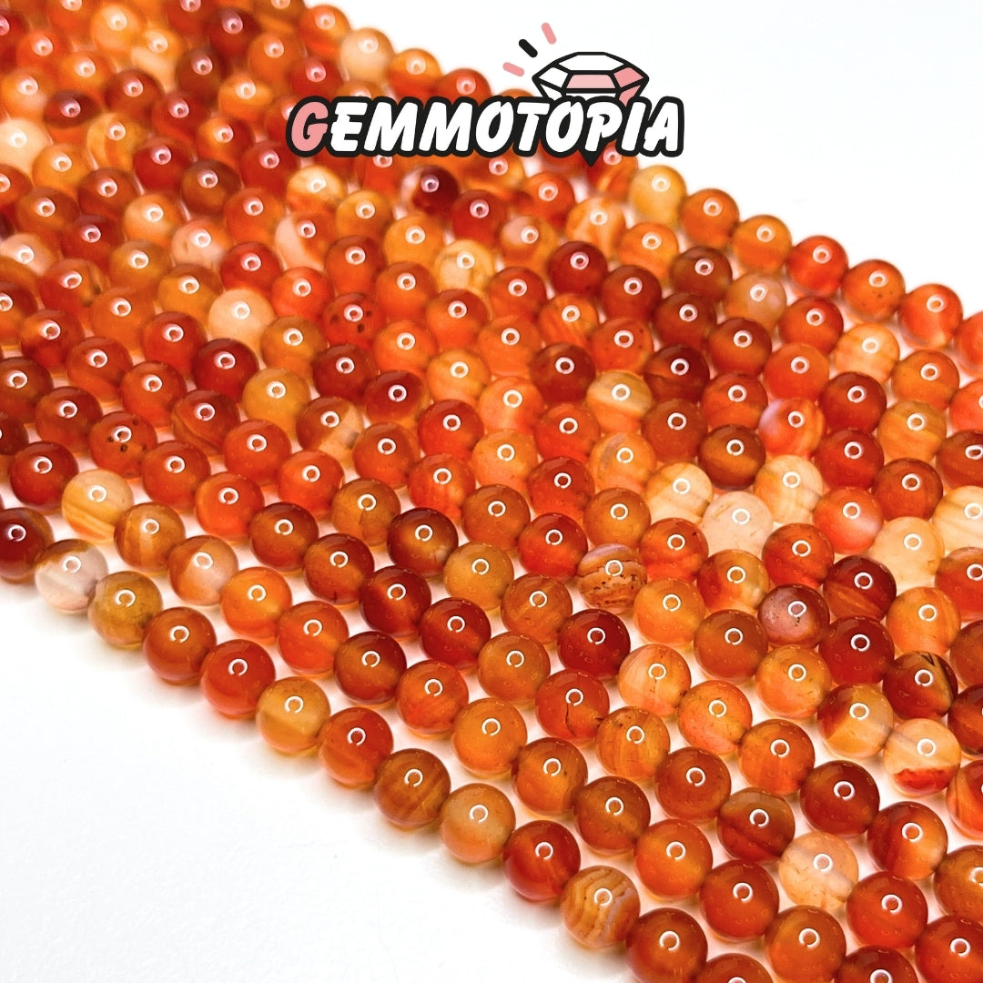 Perle Cornaline AB 8 MM