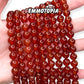 Perle Cornaline Rouge 7A 8 MM