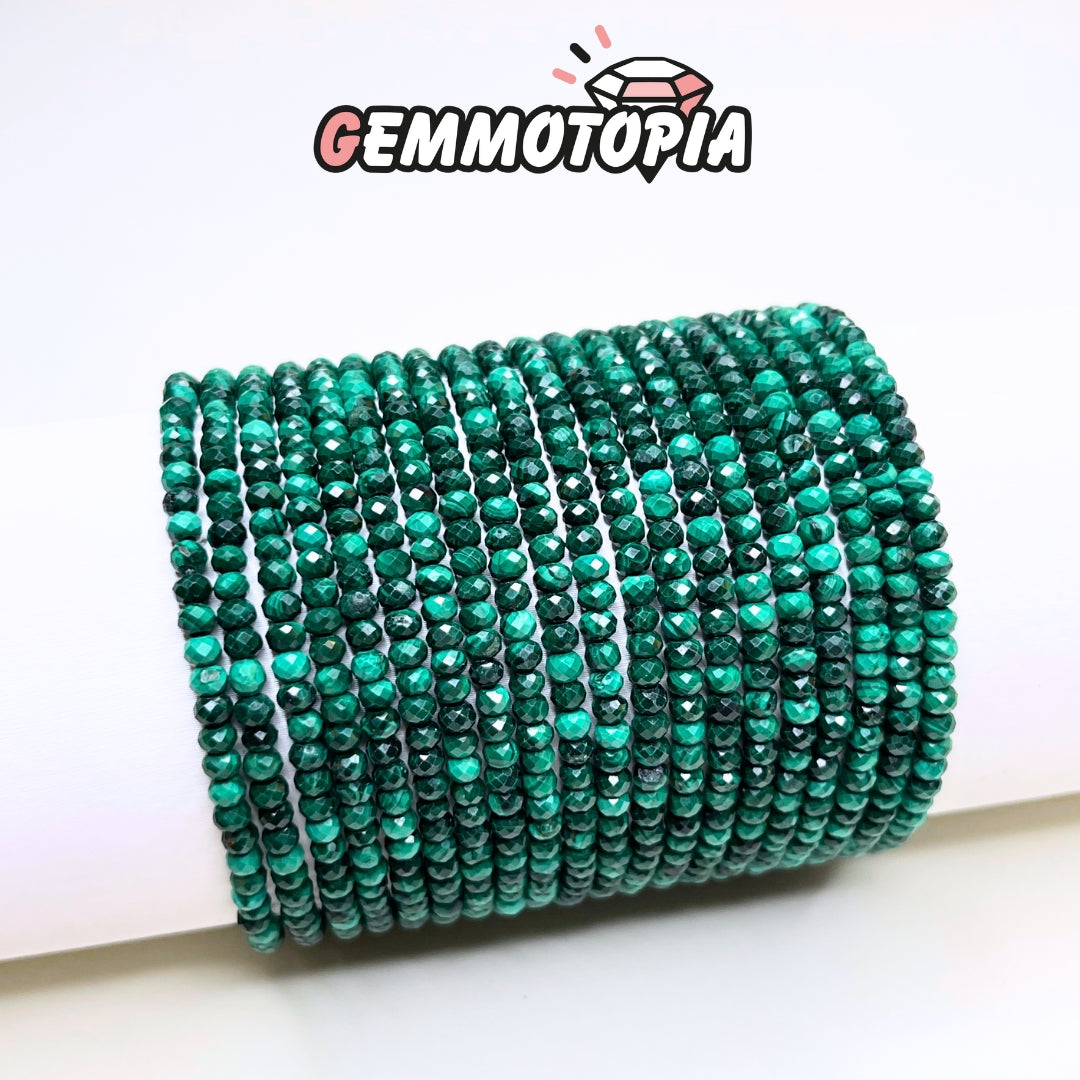 Bracelet Facettée Malachite