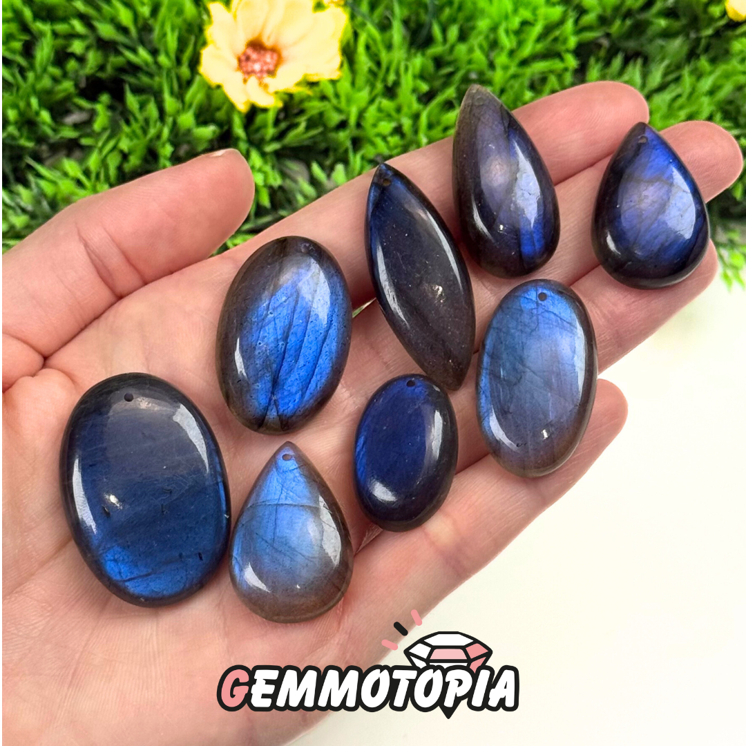 Pendentifs Percé Labradorite Blue fire