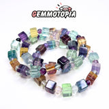 Bracelet Cubique en Fluorite Arc-en-Ciel