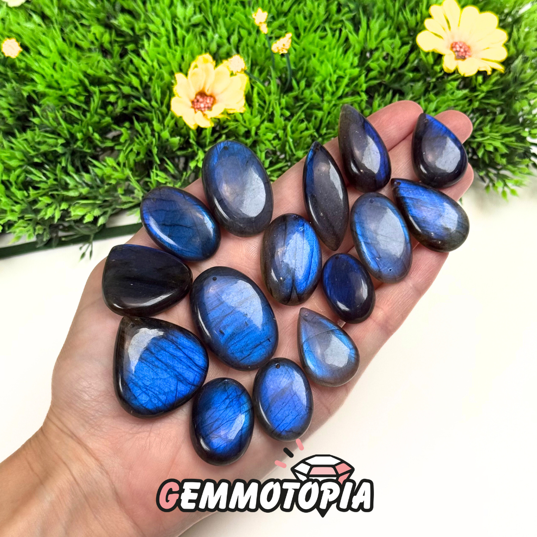 Pendentif Percé Labradorite Blue fire