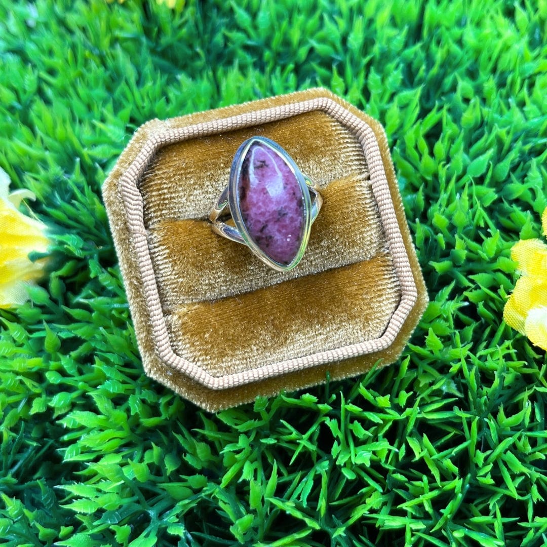 Bague Argent Rhodonite Australienne #1