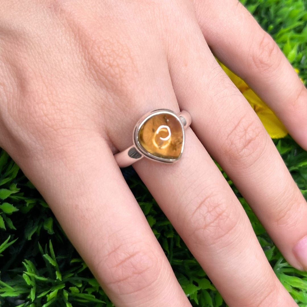 Bague Argent Citrine #15