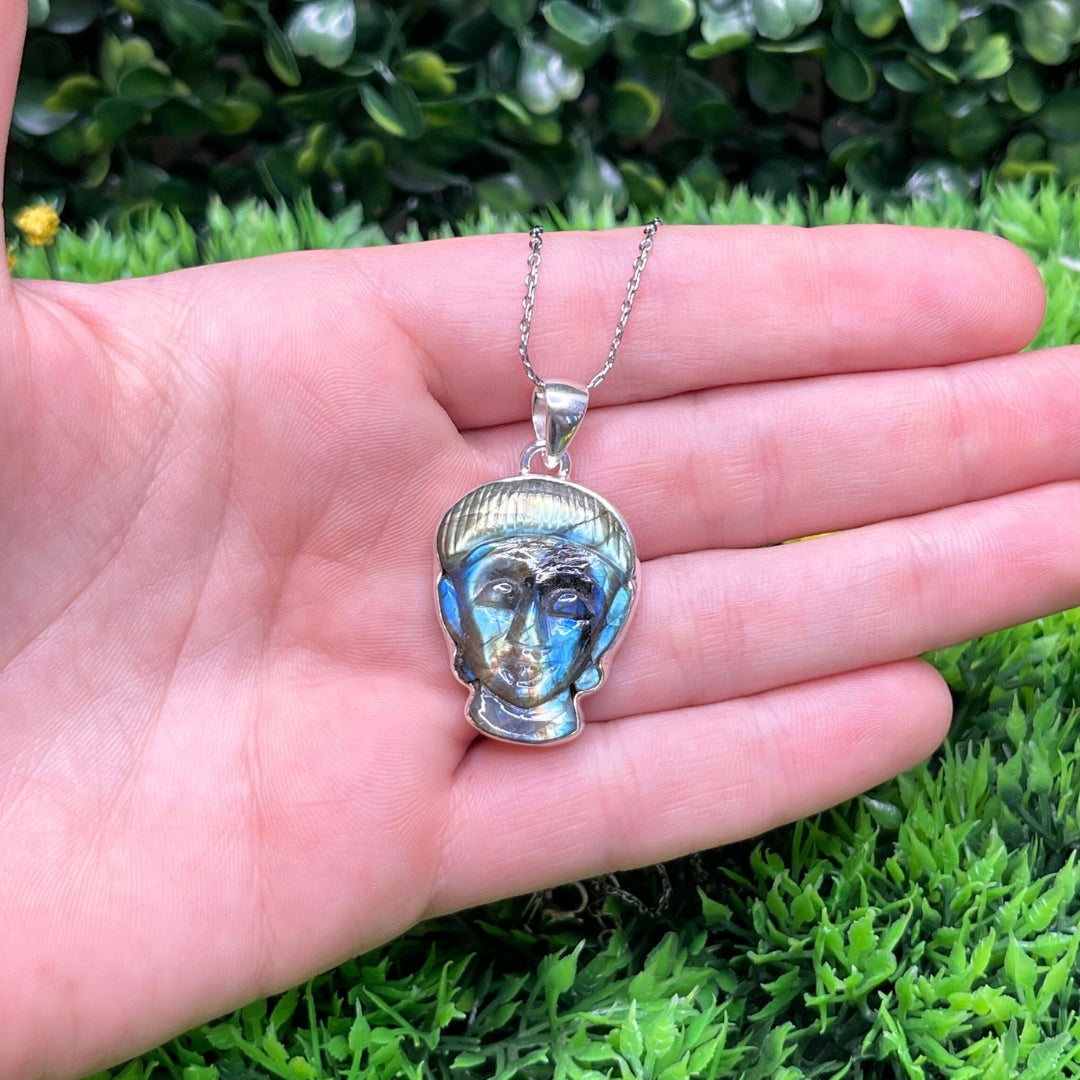 Pendentif Labradorite Bouddha #3