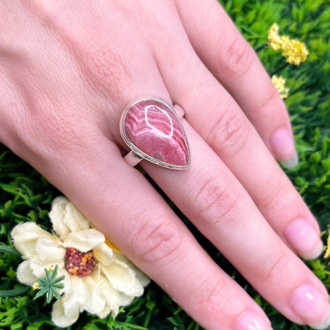 Bague Argent Rhodochrosite #15