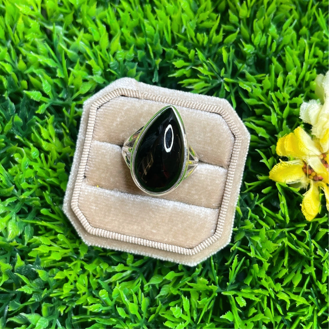 Bague Onyx Argent #16