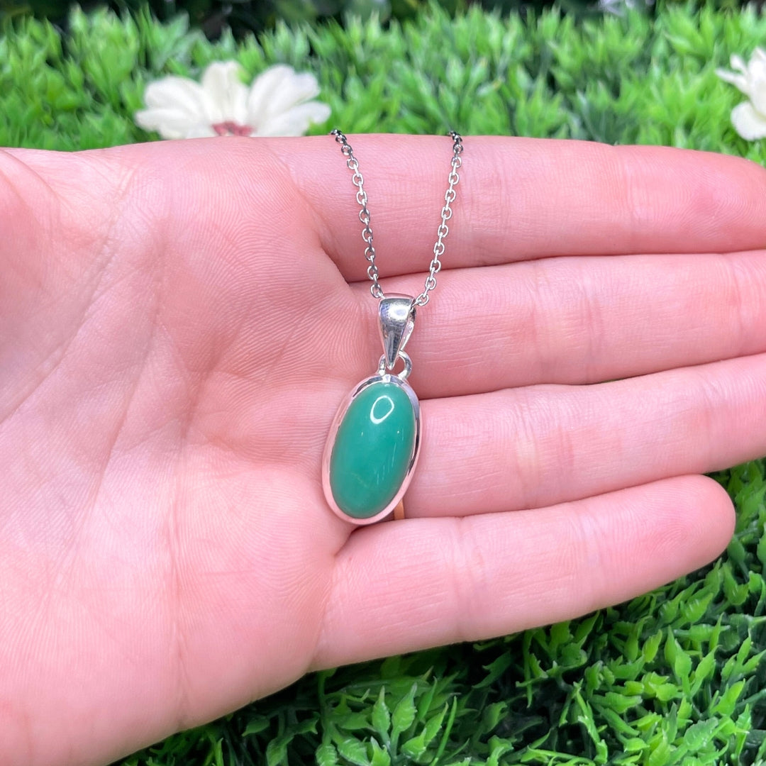 Pendentif Argent 925 Chrysoprase #2