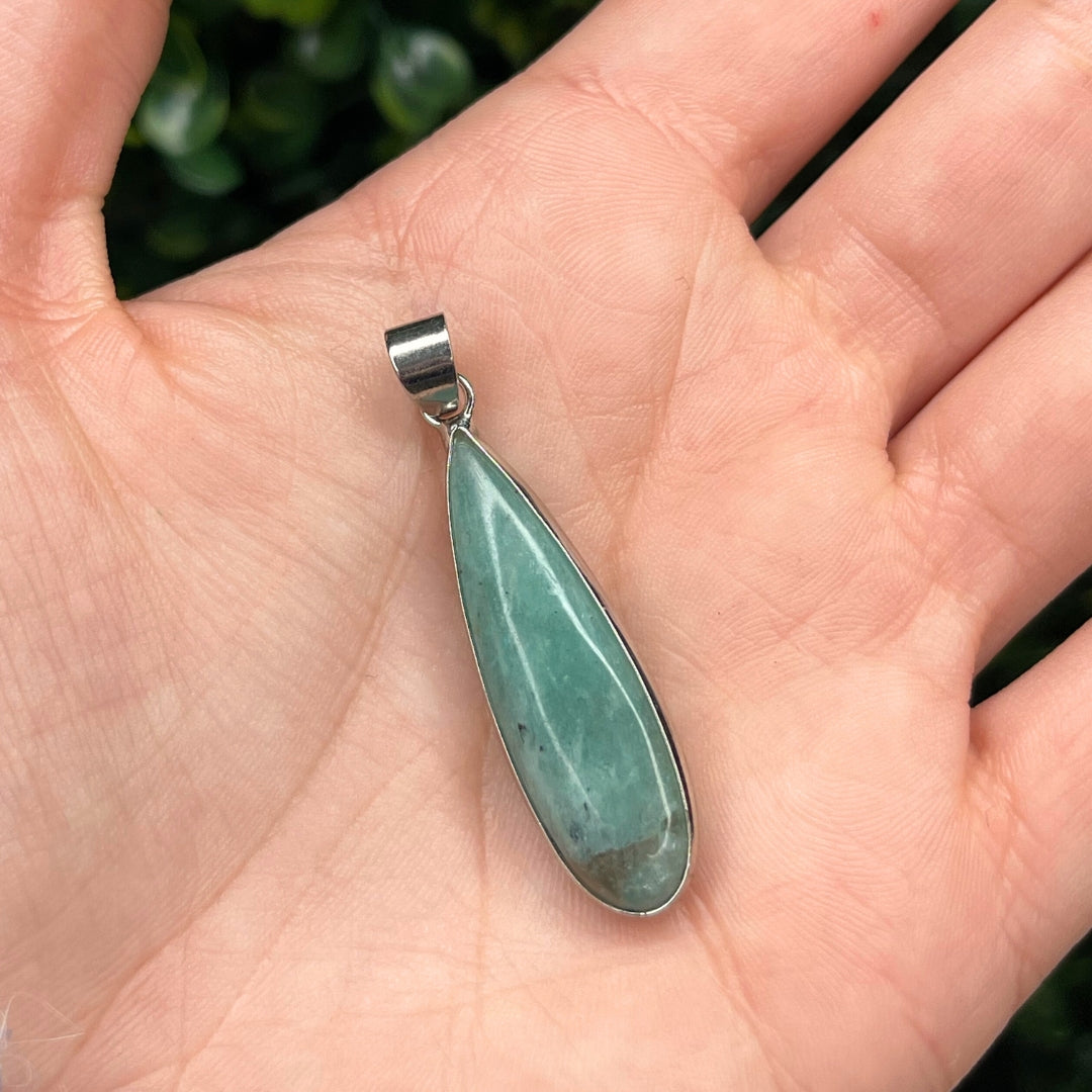 Pendentif pierre naturelle Goutte Amazonite