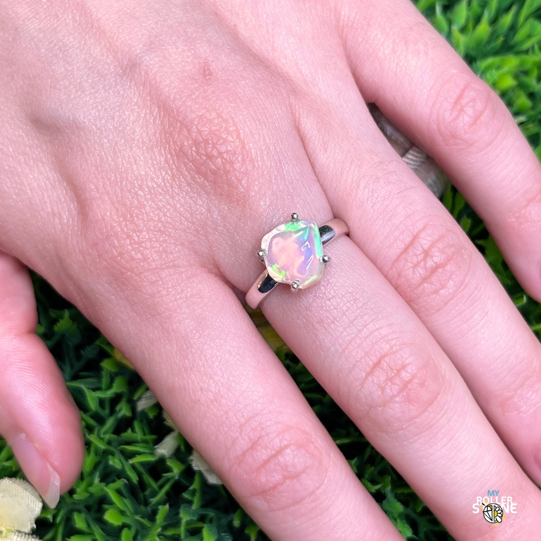 Bague Argent Opale d'Ethiopie #264