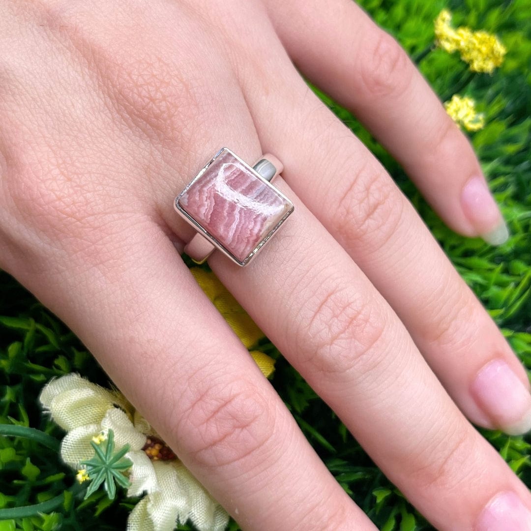 Bague Argent Rhodochrosite #4