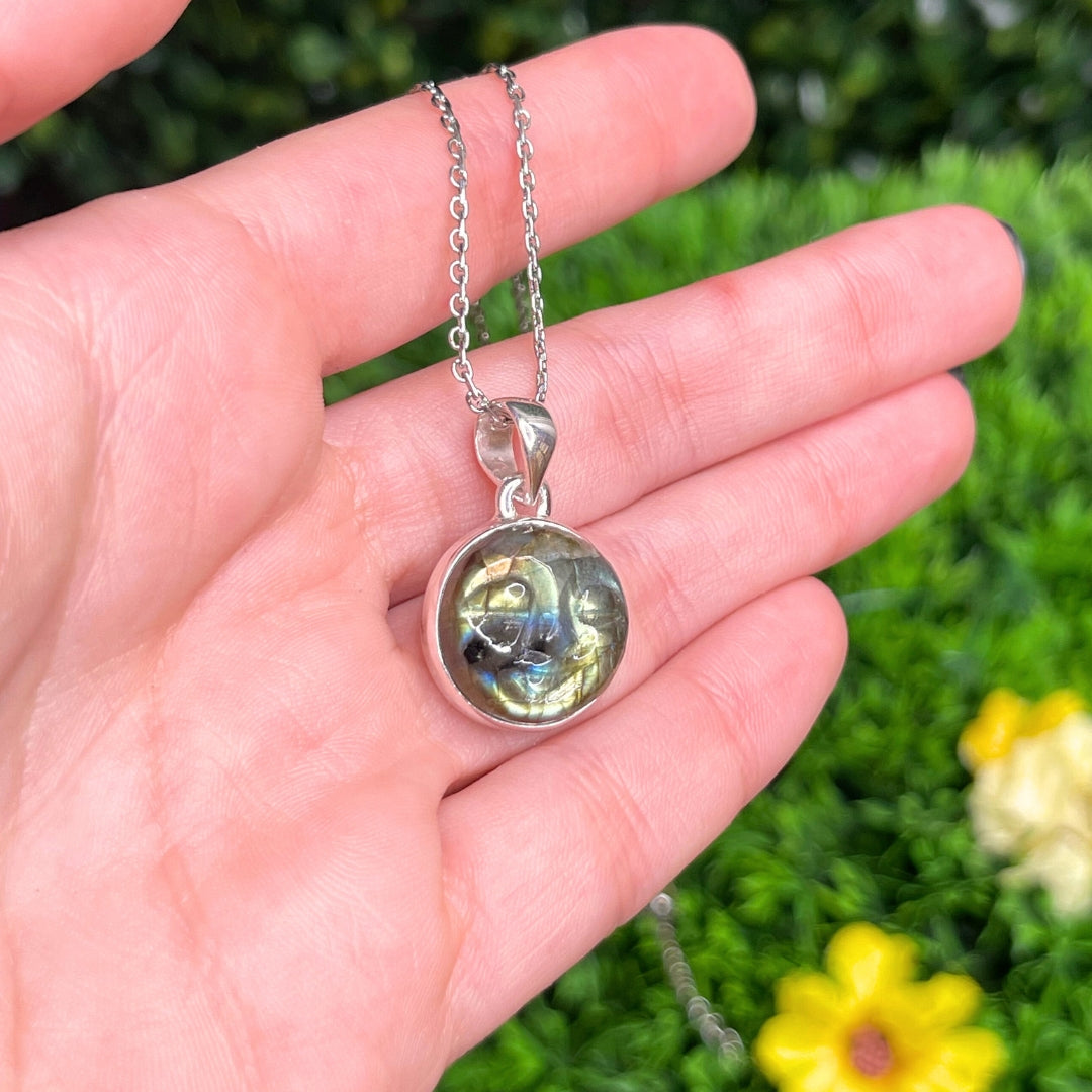 Pendentif Labradorite Visage #2