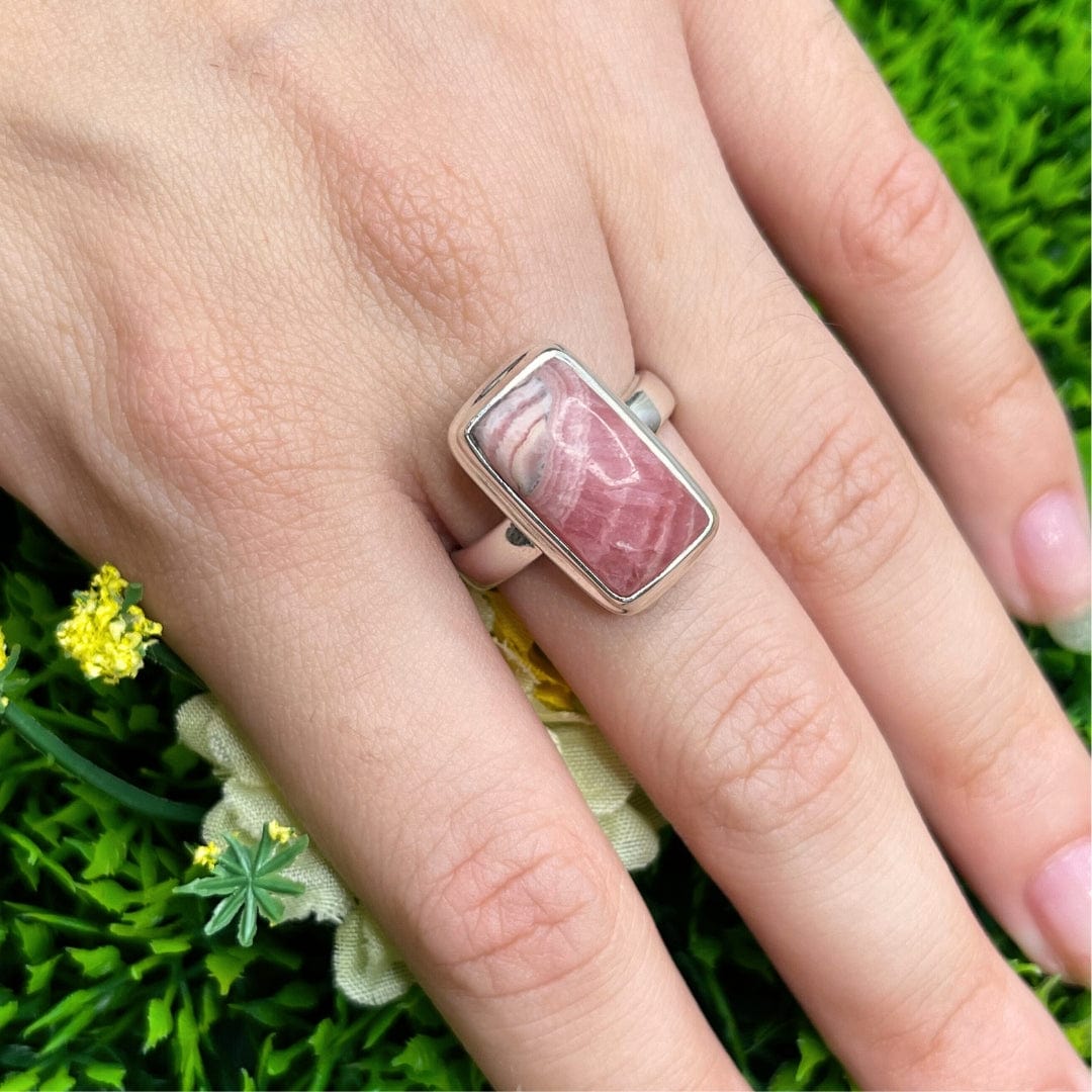 Bague Argent Rhodochrosite #28