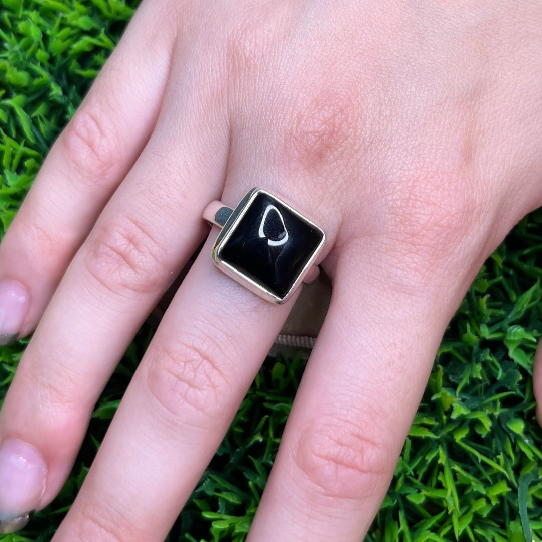 Bague Onyx Argent #35