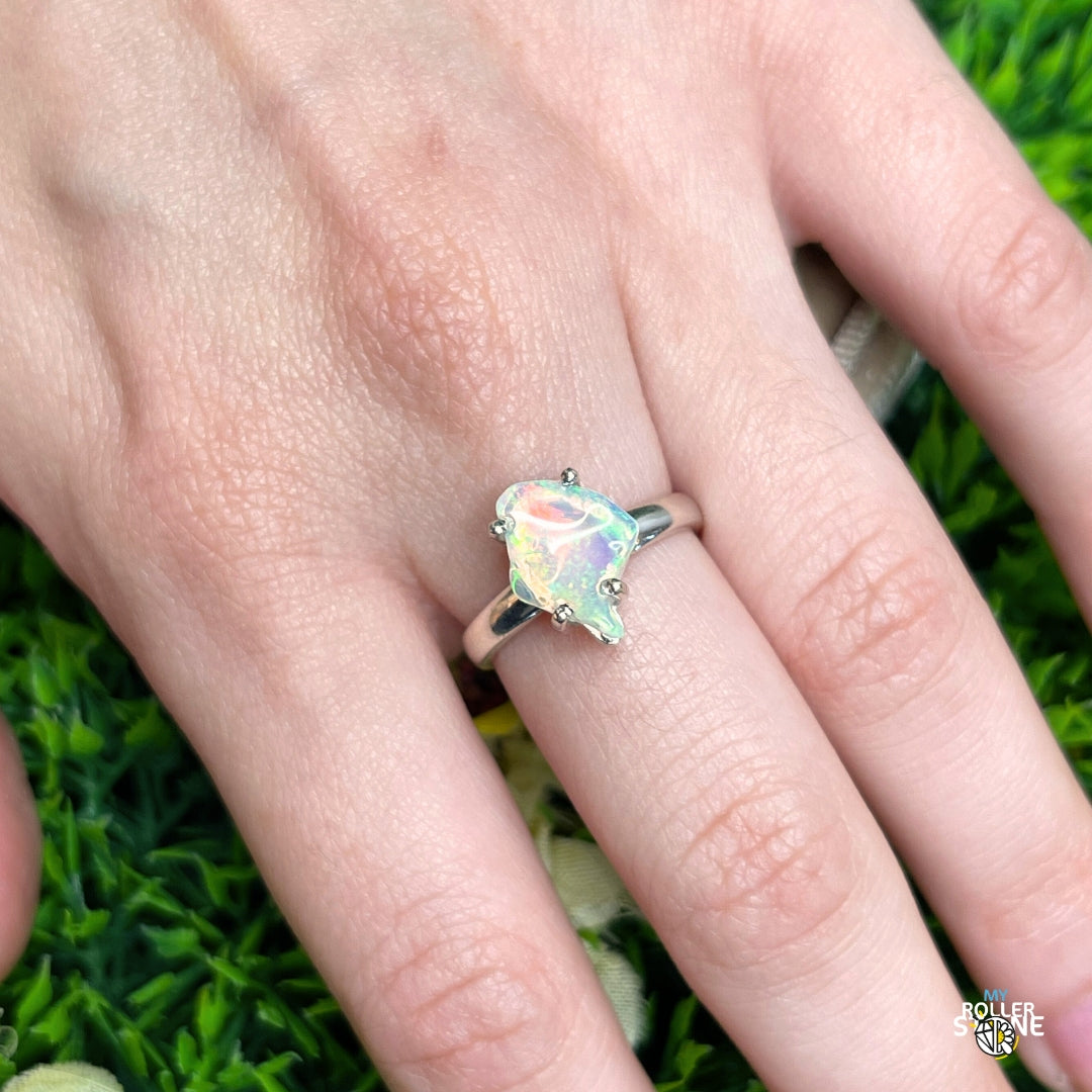 Bague Argent Opale d'Ethiopie #261