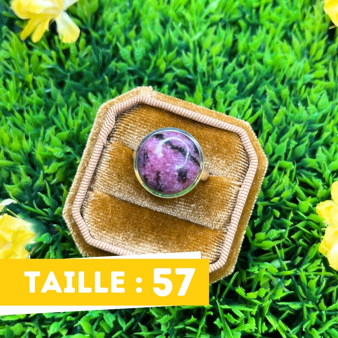 Bague Argent Rhodonite Australienne #16