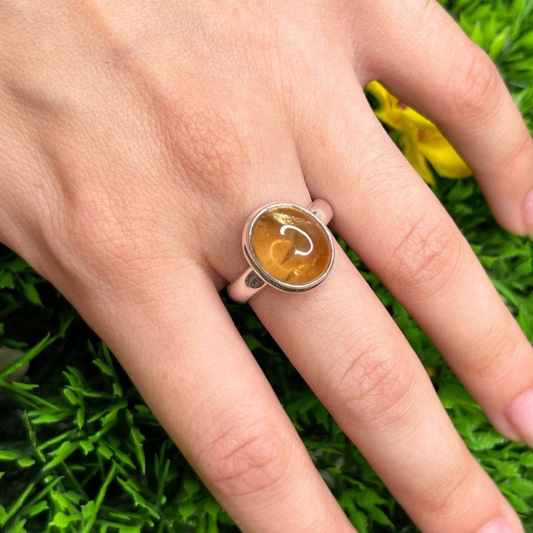 Bague Argent Citrine #13