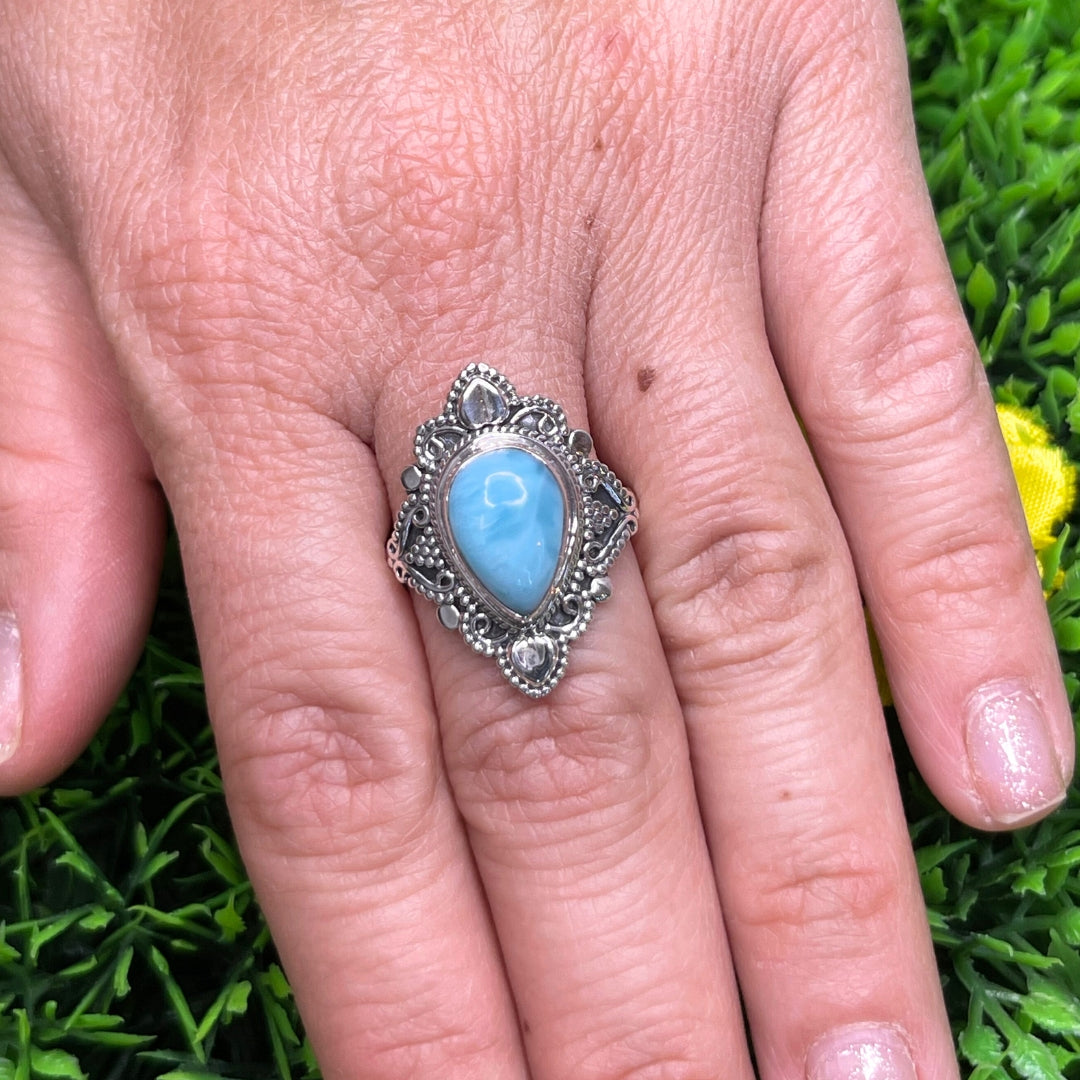 Bague Argent 925 Larimar #23