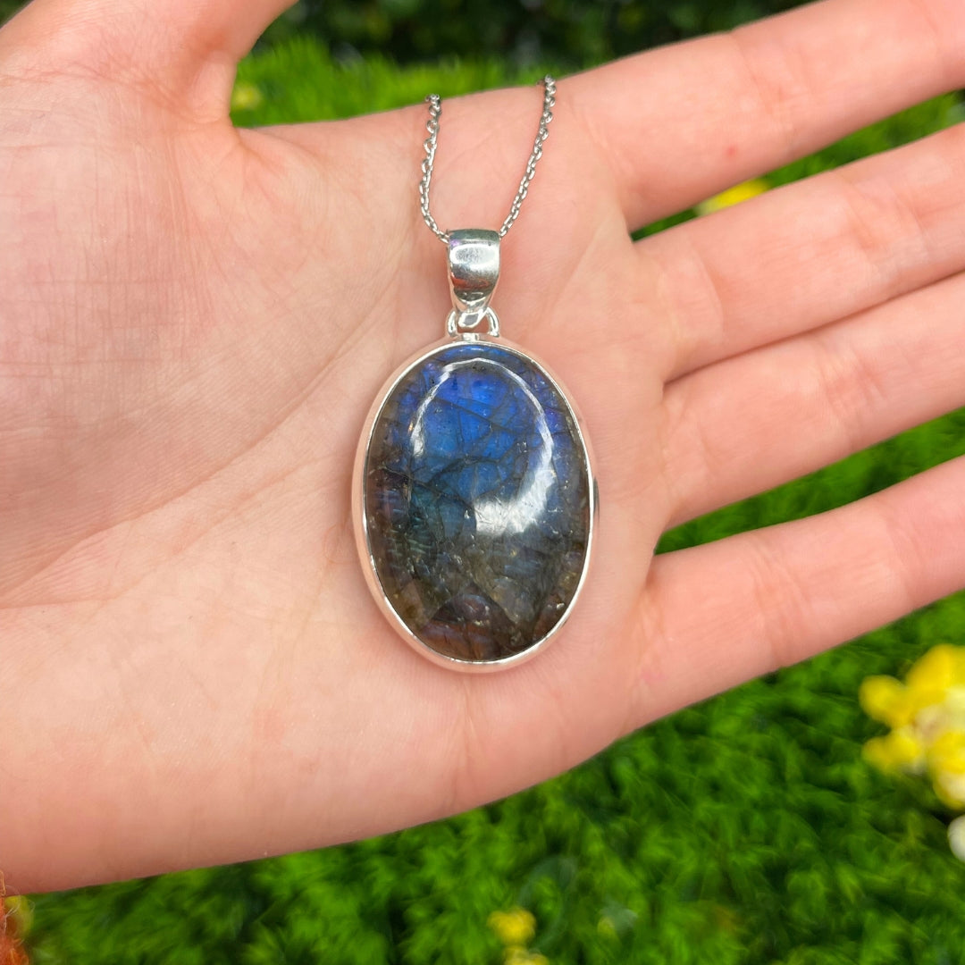 Pendentif Labradorite Blue Fire #1