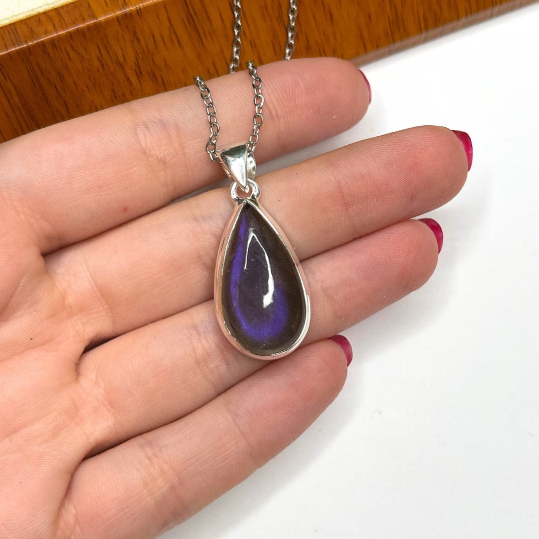 Pendentif Labradorite Purple Fire #1