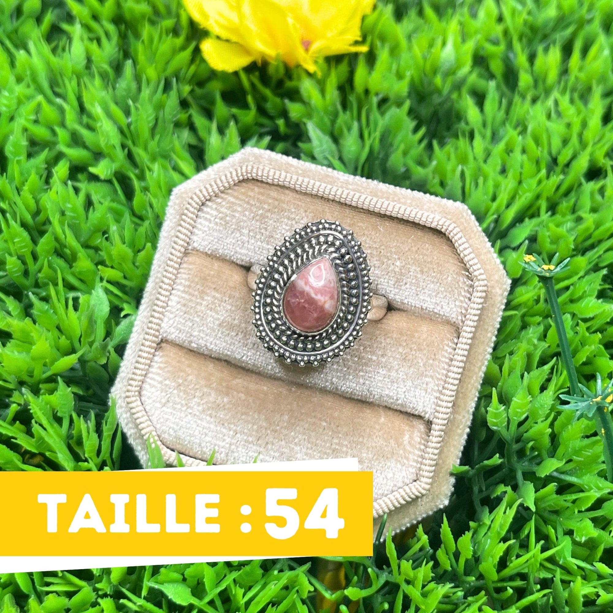 Bague Argent Rhodochrosite #3