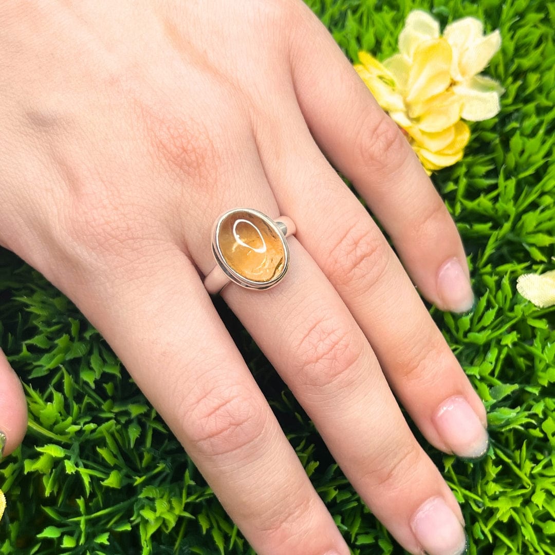 Bague Argent Citrine #28