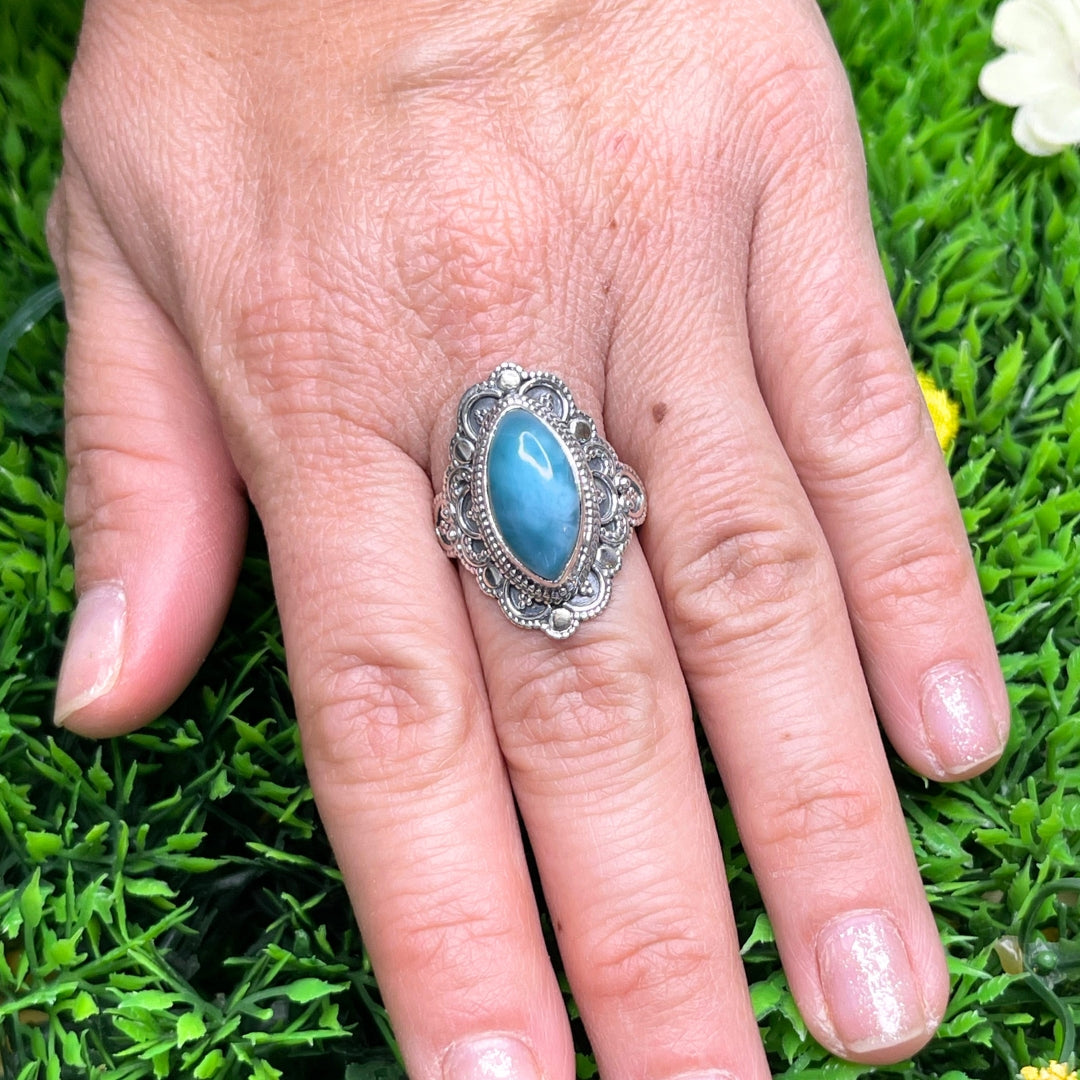 Bague Argent 925 Larimar #2