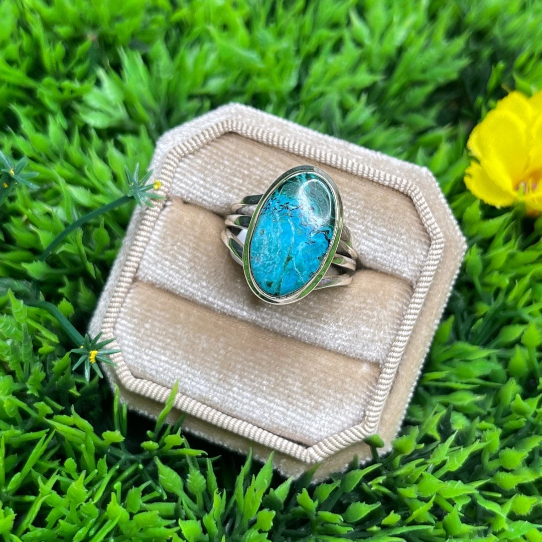 Bague Malachite Chrysocolle #12