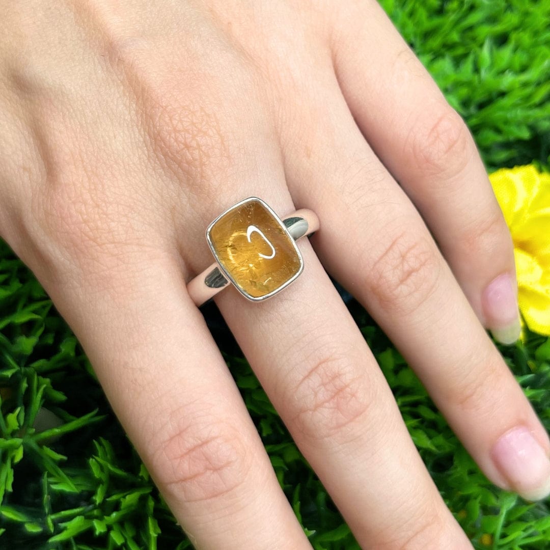 Bague Argent Citrine #9