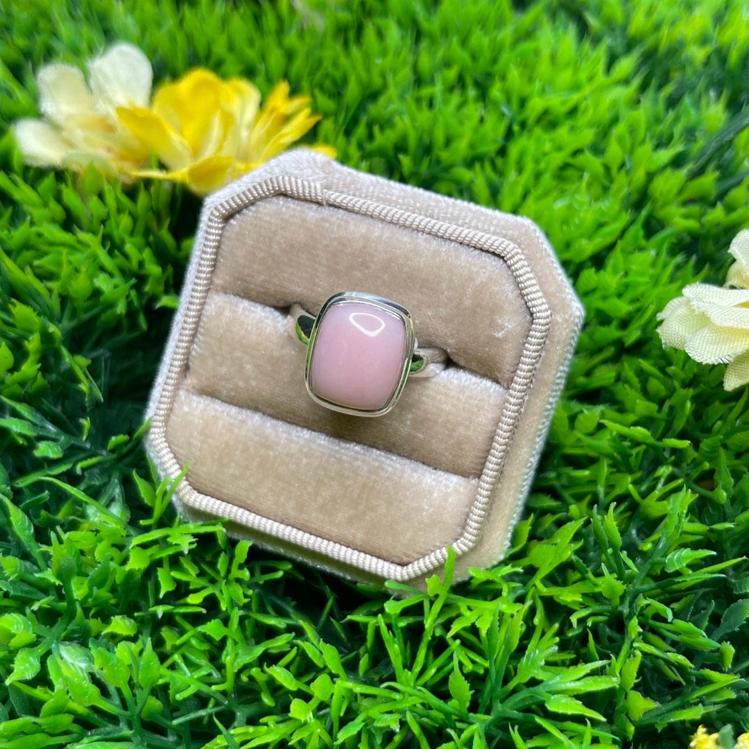 Bague Argent Opale Rose #47