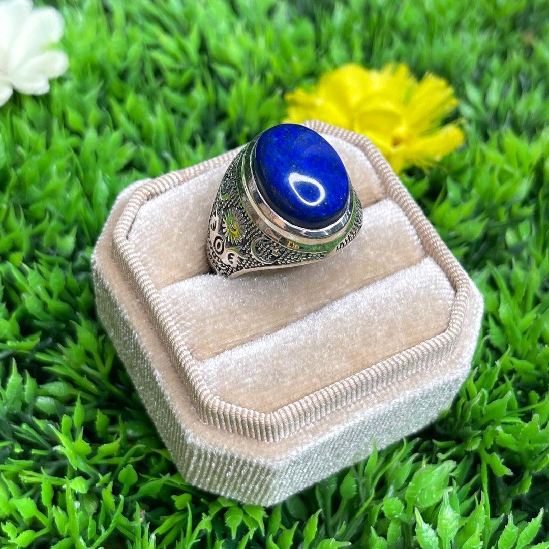 Chevalière Argent Lapis Lazuli Astral