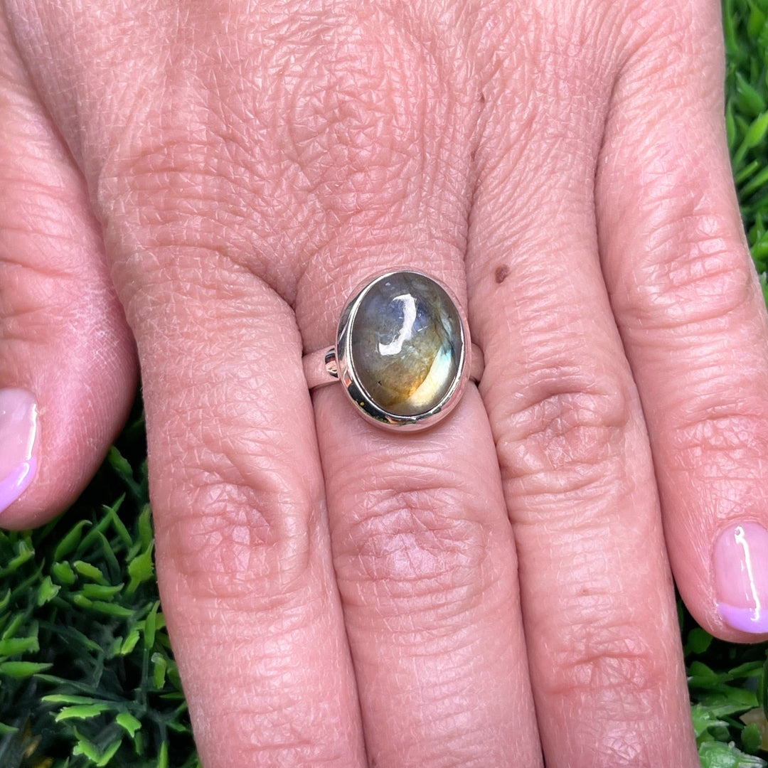 Bague Argent Labradorite Multifire #164